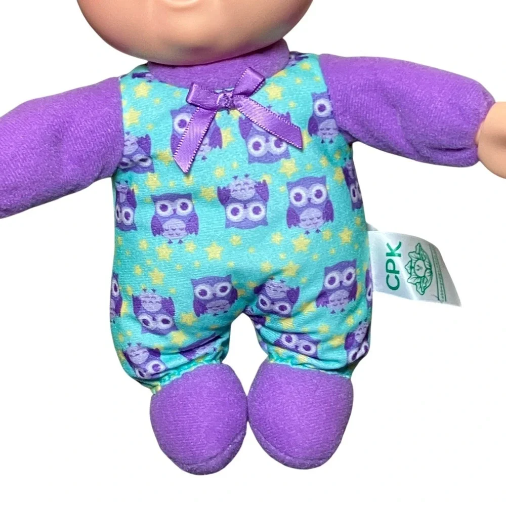 Cabbage Patch Kids Baby Doll Kids 9 inch Purple Owl Sleeper Good Blue Eyes 2015